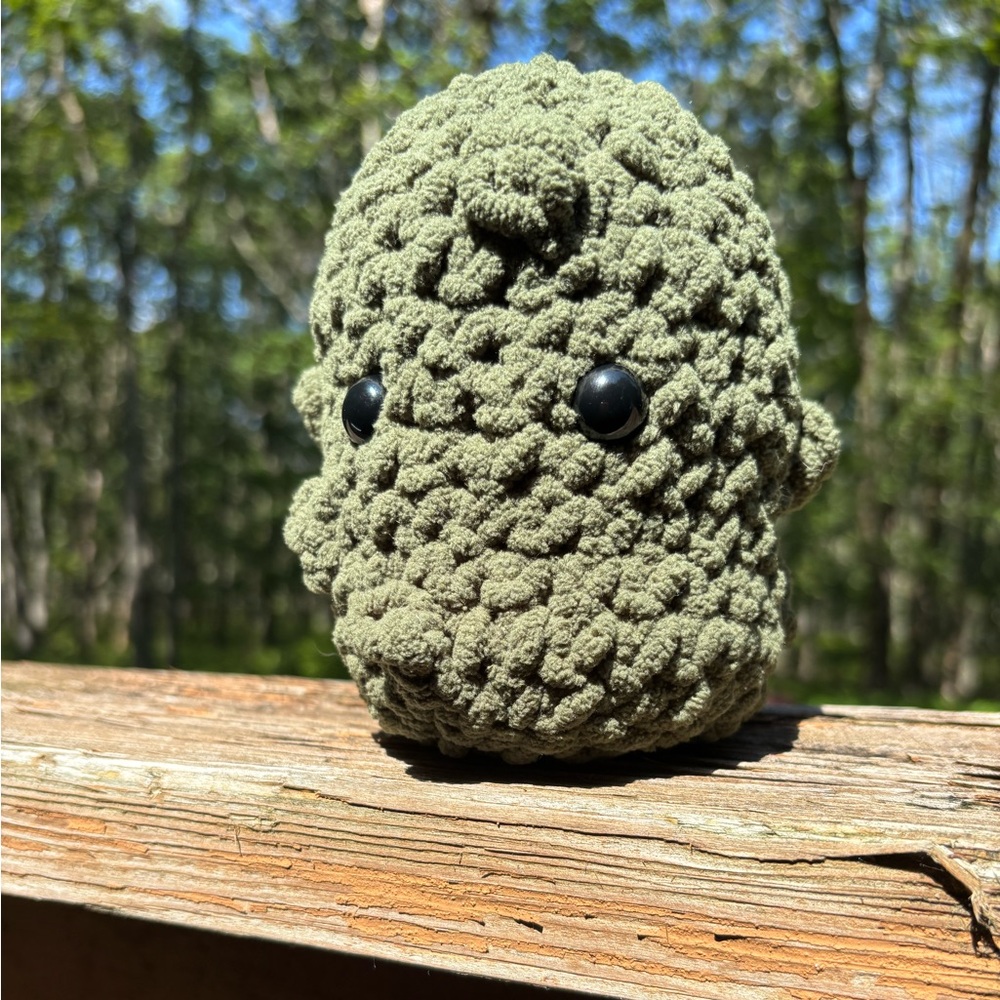 Handmade Green Crocheted Pickle